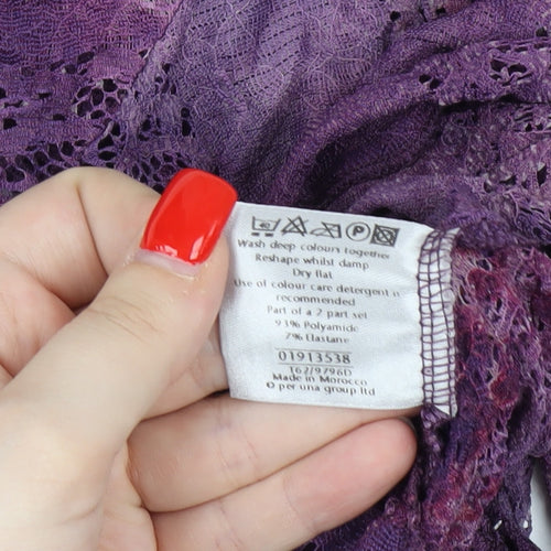 Per Una Women's Purple Lace Shrug, Size 16, Casual Elegance
