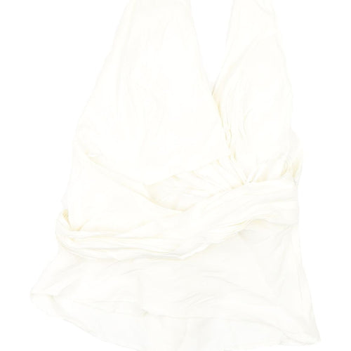 Zara Women's White Camisole Halter Top XS