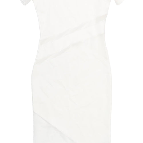 ASOS Women's White Bodycon Midi Dress Size 6