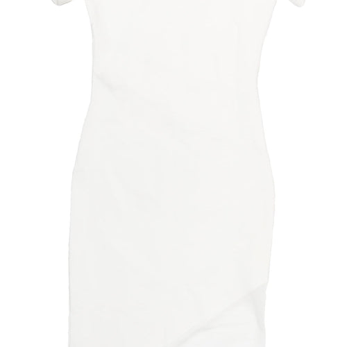 ASOS Women's White Bodycon Midi Dress Size 6