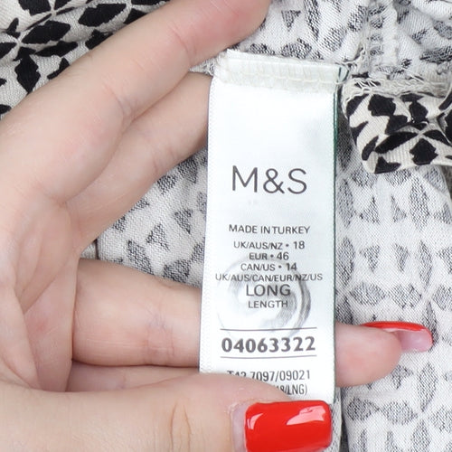 Marks and Spencer Women's Long Geometric Shift Dress