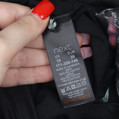Next Women's Black Shift Dress, Size 10, Casual Wear