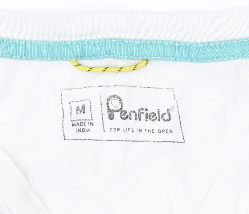 Penfield Men’s White Aztec Graphic T-Shirt, Size M