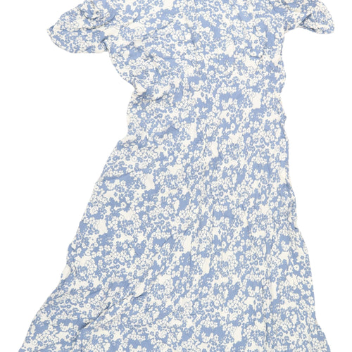 Marks and Spencer Women's Blue Floral A-Line Dress