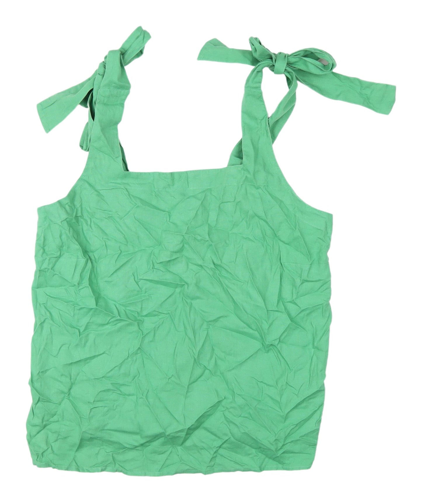 Marks and Spencer Green Linen Blend Tank for Women