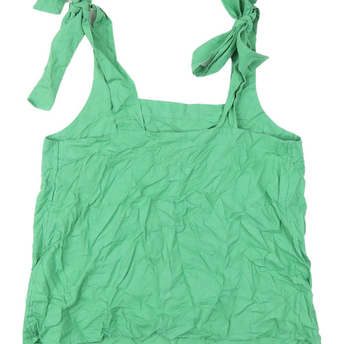 Marks and Spencer Green Linen Blend Tank for Women