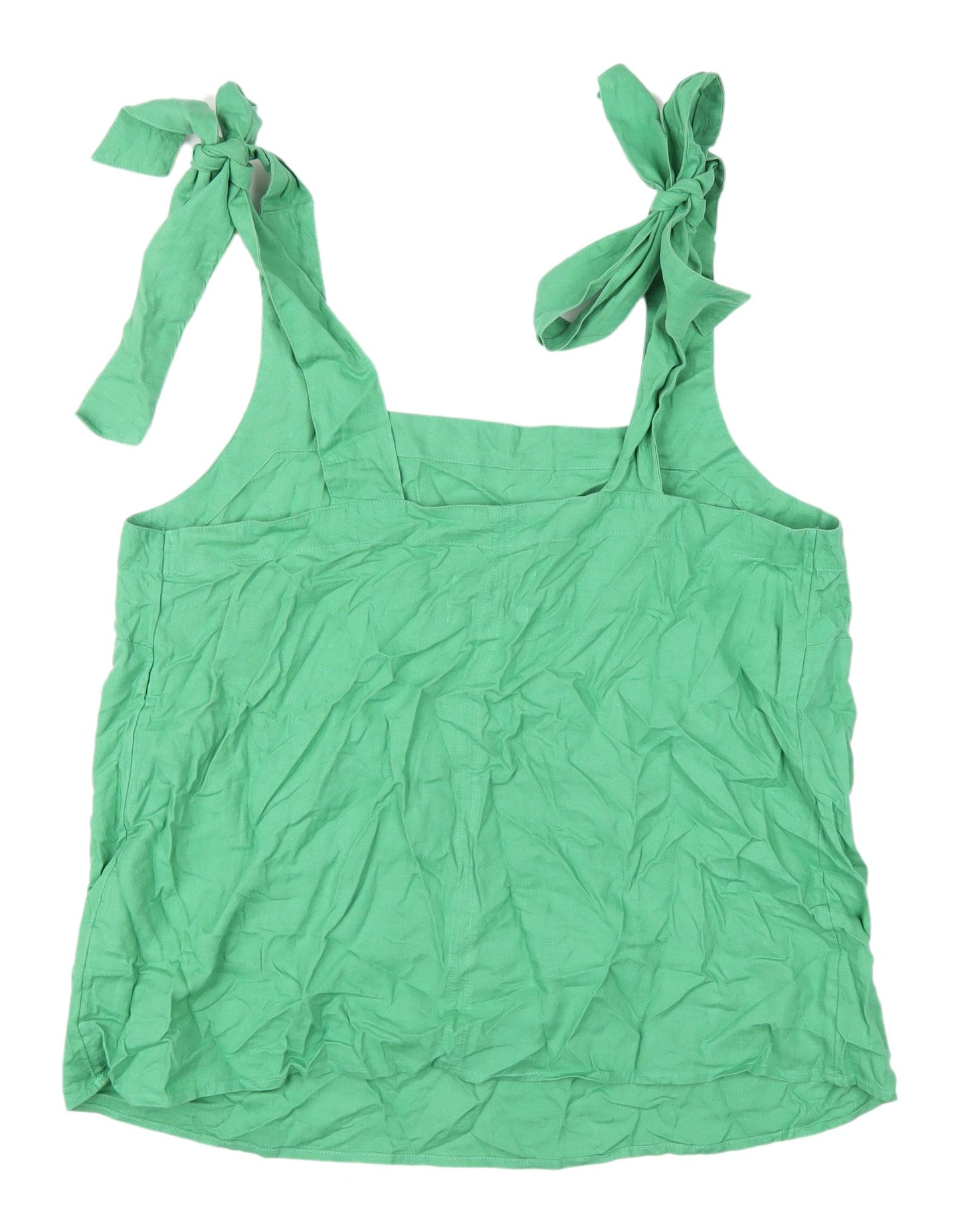 Marks and Spencer Green Linen Blend Tank for Women