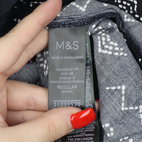 Marks and Spencer Sleeveless Geometric Dress Size 10