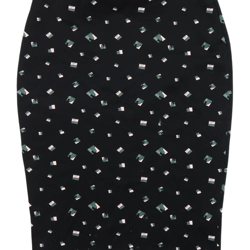 Marks & Spencer Women's Black Geometric Pencil Skirt