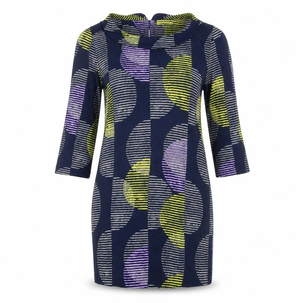 Front view of White Stuff Women's Geometric Dress UK 8 Multicolour