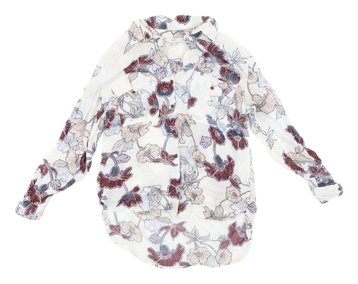 Next Women's Multicoloured Floral Button-Up Shirt Size 12