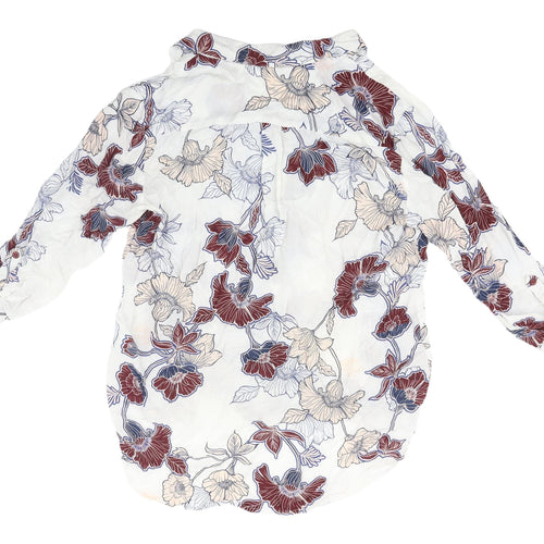 Next Women's Multicoloured Floral Button-Up Shirt Size 12