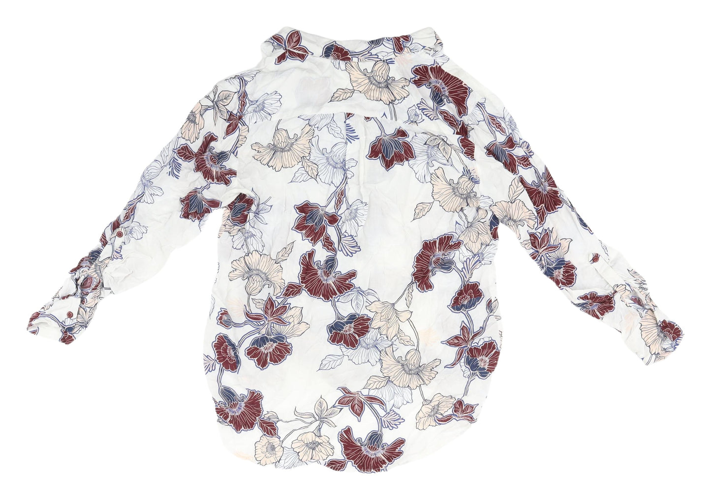 Next Women's Multicoloured Floral Button-Up Shirt Size 12