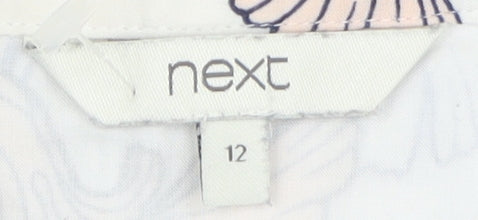 Next Women's Multicoloured Floral Button-Up Shirt Size 12
