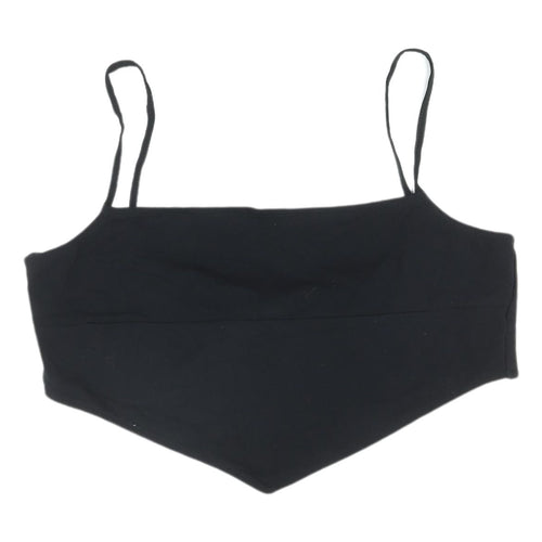 ASOS DESIGN Women's Black Camisole Tank Top, UK 14 - Stretchy Summer Shirt
