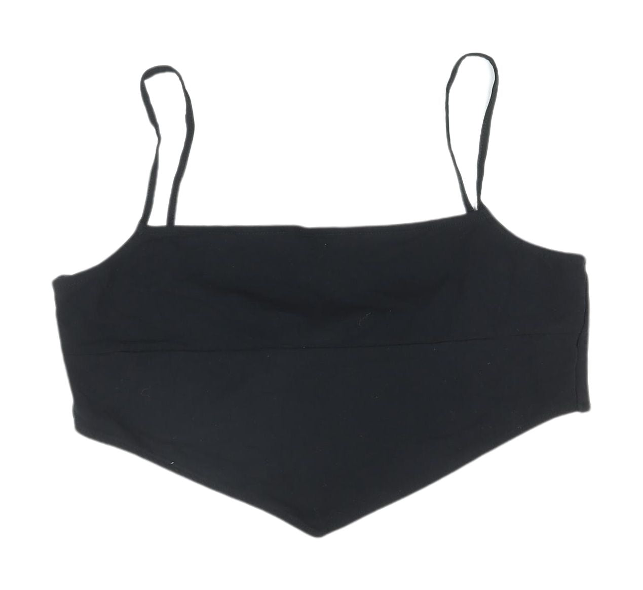 ASOS DESIGN Women's Black Camisole Tank Top, UK 14 - Stretchy Summer Shirt