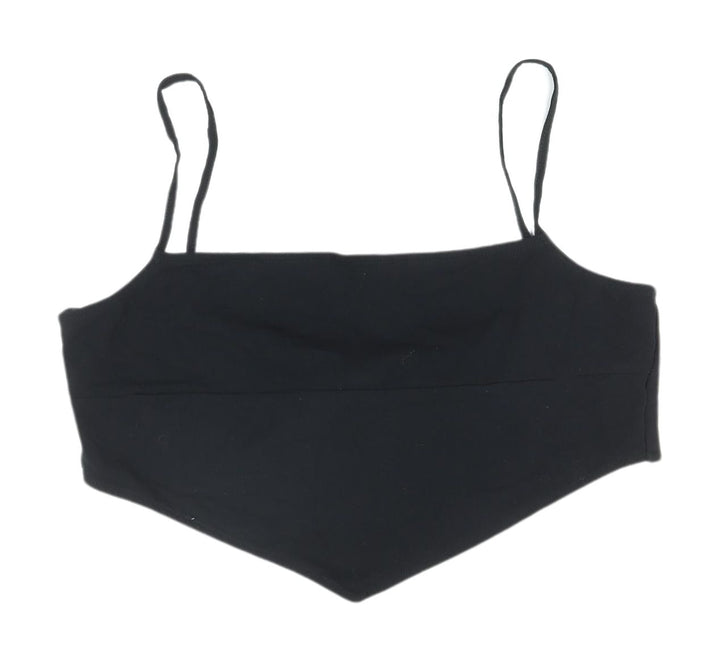 ASOS DESIGN Women's Black Camisole Tank Top, UK 14 - Stretchy Summer Shirt