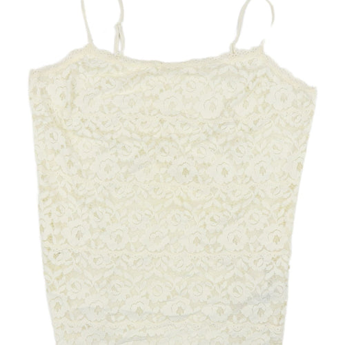 Marks and Spencer Women's Cream Floral Lace Camisole Top
