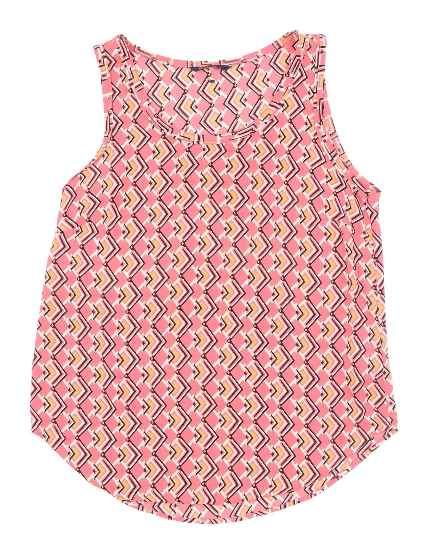 Marks and Spencer Women's Pink Geometric Tank Top Size 12
