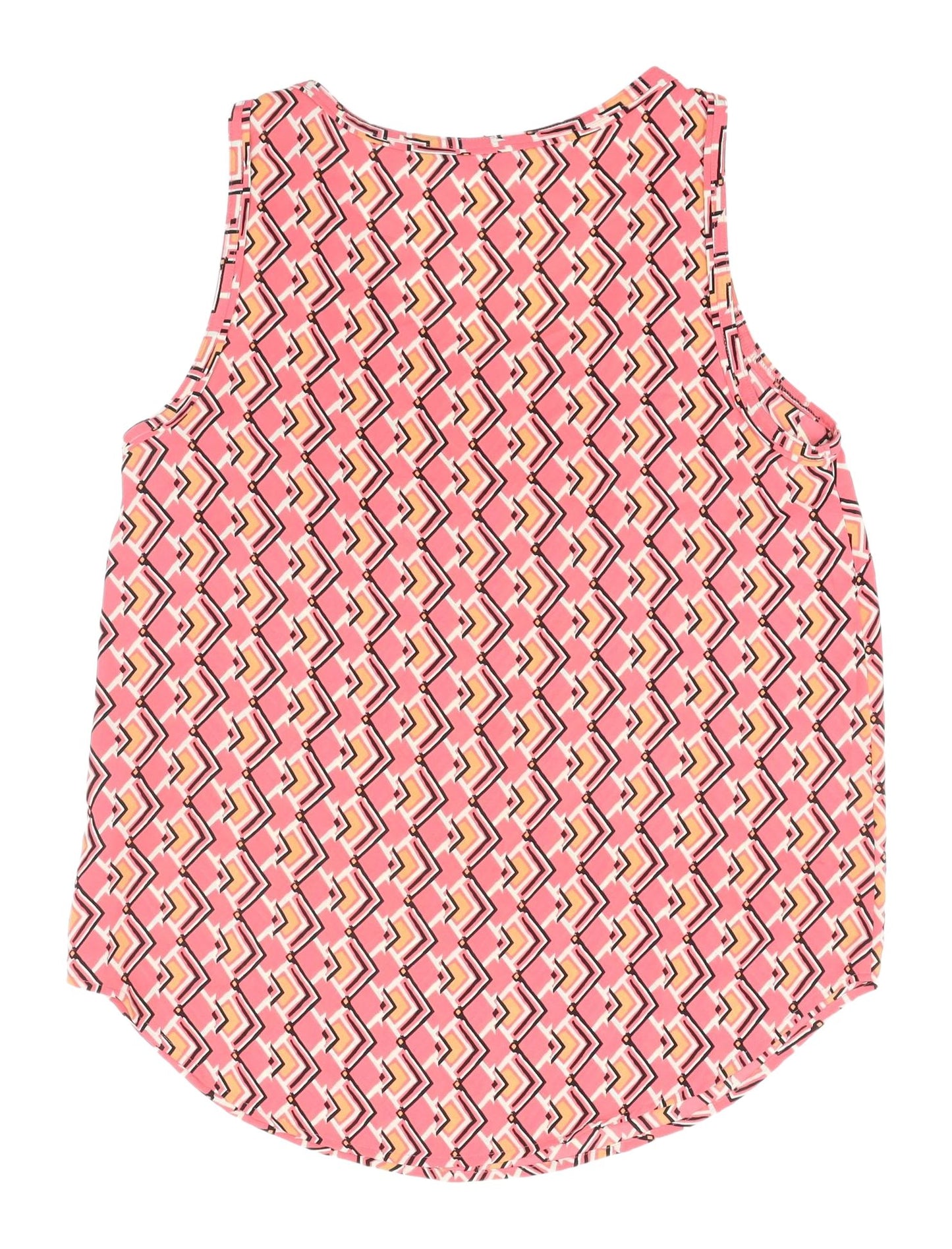 Marks and Spencer Women's Pink Geometric Tank Top Size 12
