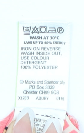 Marks and Spencer Women's Pink Geometric Tank Top Size 12