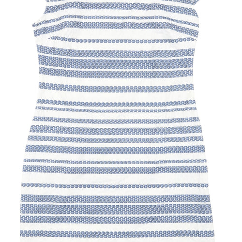 Apricot Women's Blue Striped T-Shirt Dress Size 10