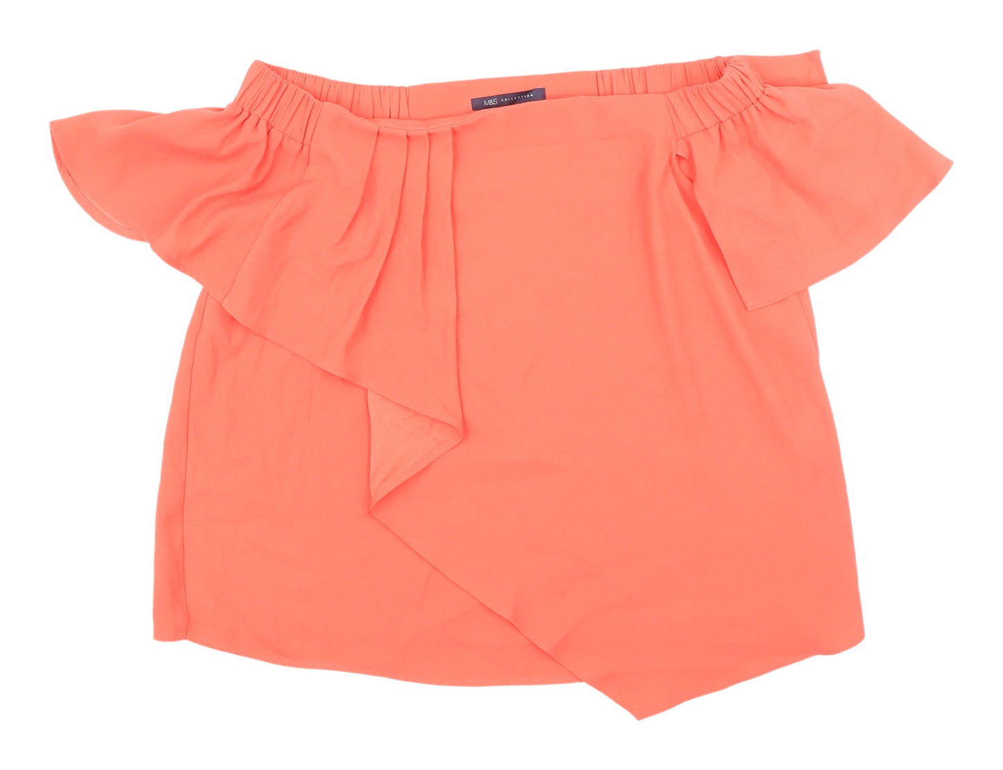 Marks and Spencer Women's Orange Off Shoulder Blouse