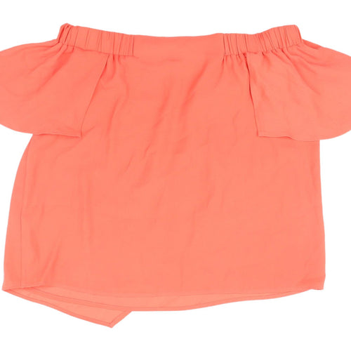 Marks and Spencer Women's Orange Off Shoulder Blouse