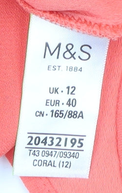 Marks and Spencer Women's Orange Off Shoulder Blouse