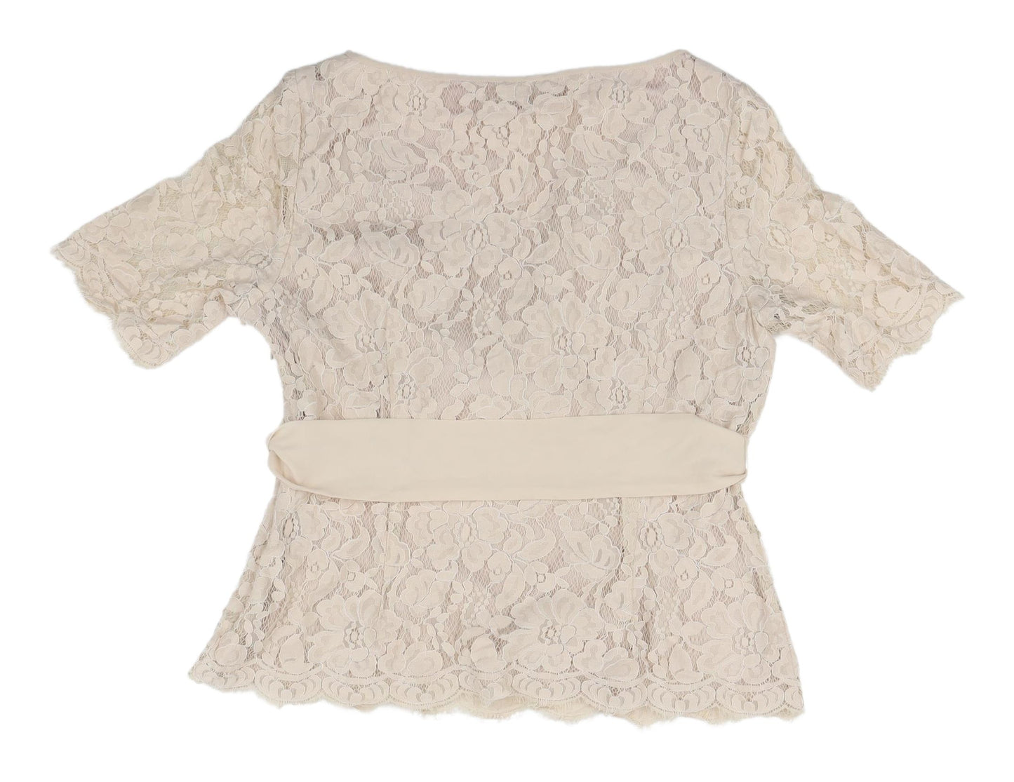 Jacques Vert Beige Lace Blouse Women’s Size 14