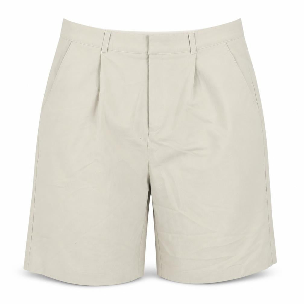 Front view of Collusion Beige Chino Shorts unisex adults, size 32