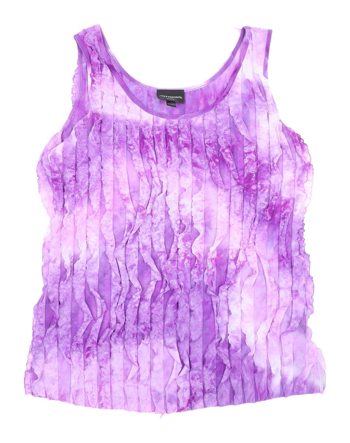 Antthony Studio Women's Purple Tank, Medium, Casual Sleeveless Top