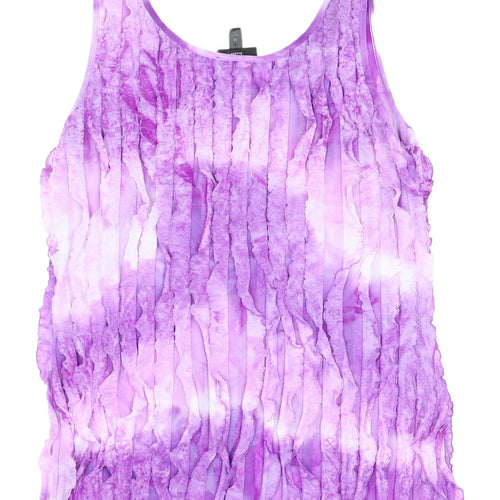 Antthony Studio Women's Purple Tank, Medium, Casual Sleeveless Top