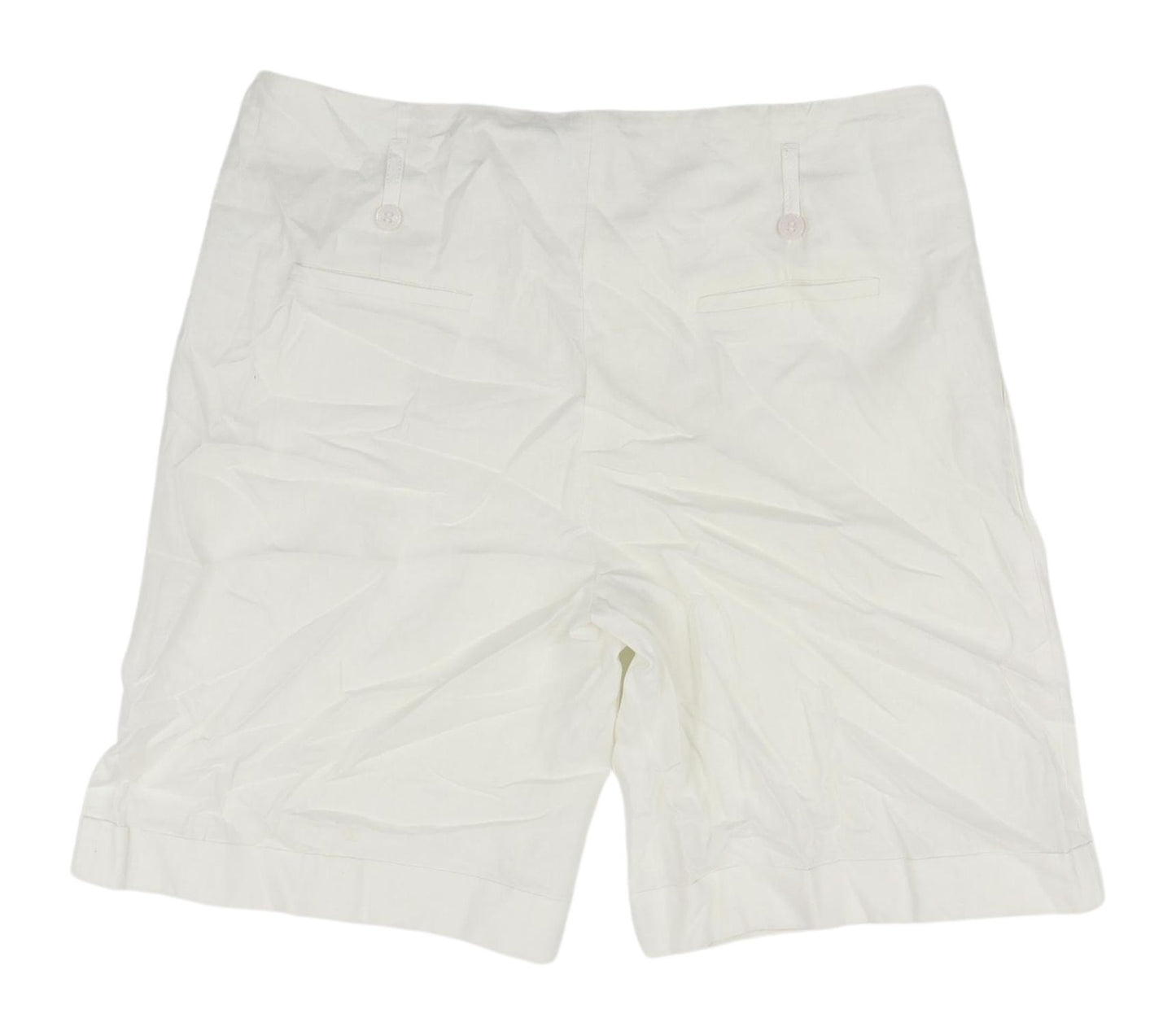 Marks and Spencer Women's Ivory Chino Shorts Size 14