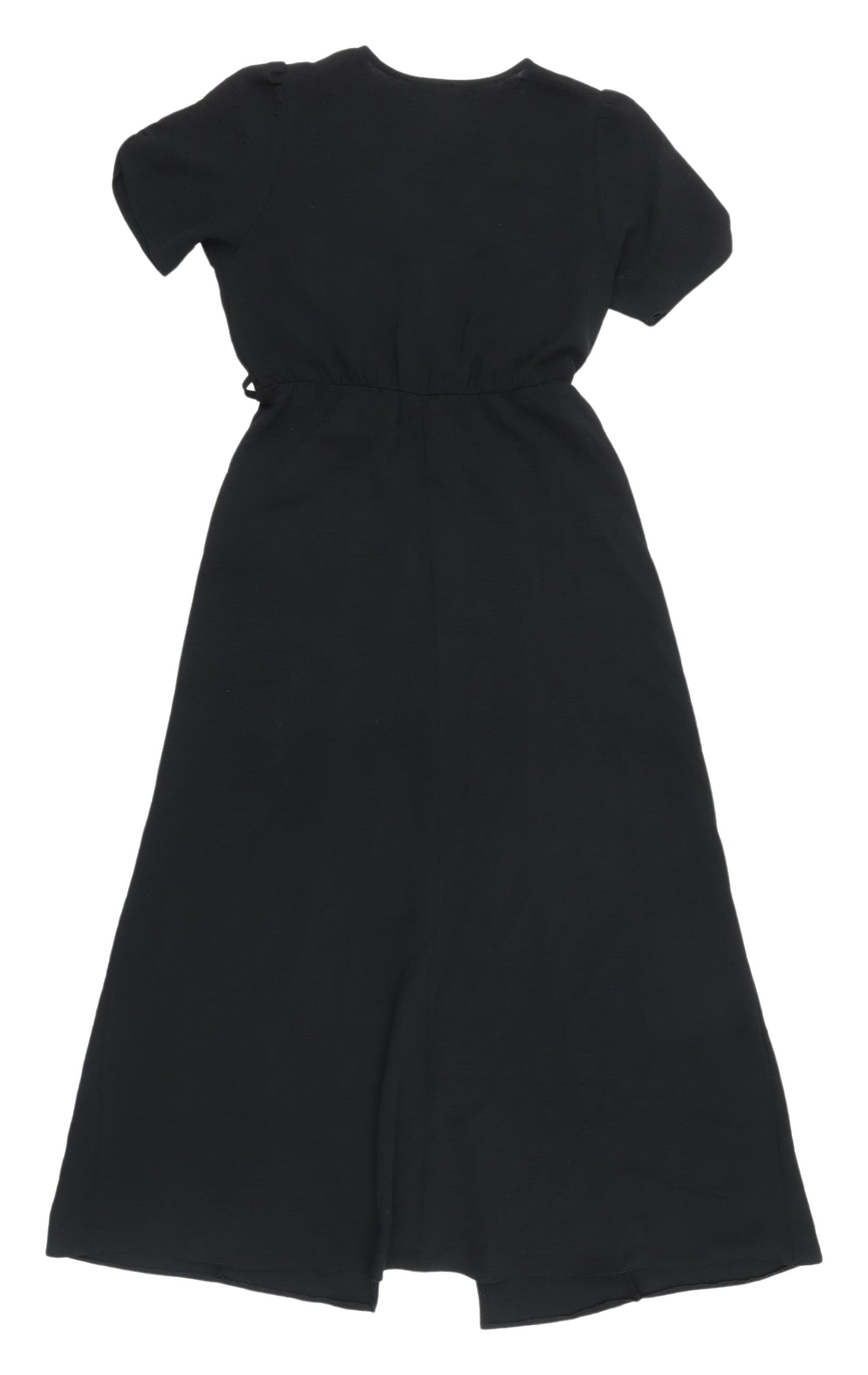 New Look Women’s Black V-Neck Buttoned Dress Size 6