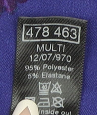 M&Co Women's Multicoloured Size 10 Floral Wrap Dress