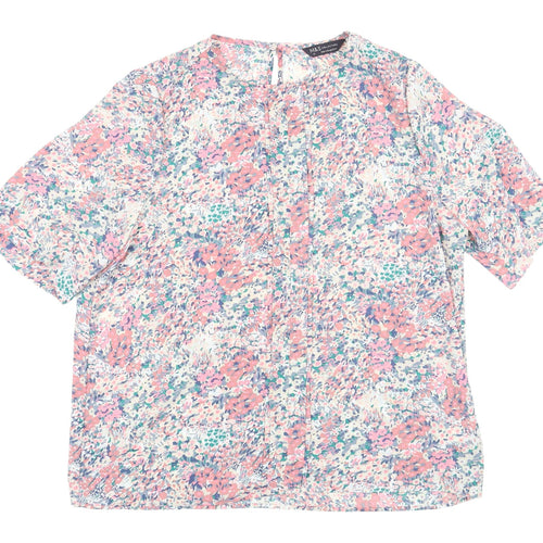 Marks and Spencer Floral Blouse for Women, Size 14