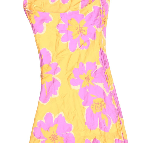 Bershka Women's XS Multicoloured Floral Bodycon Dress