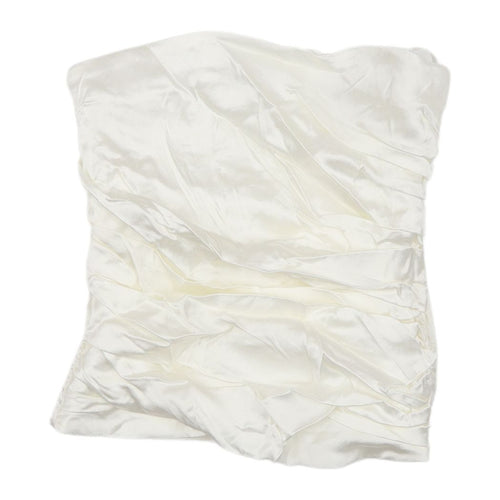 Zara Women's Ivory Sleeveless Tube Top XS