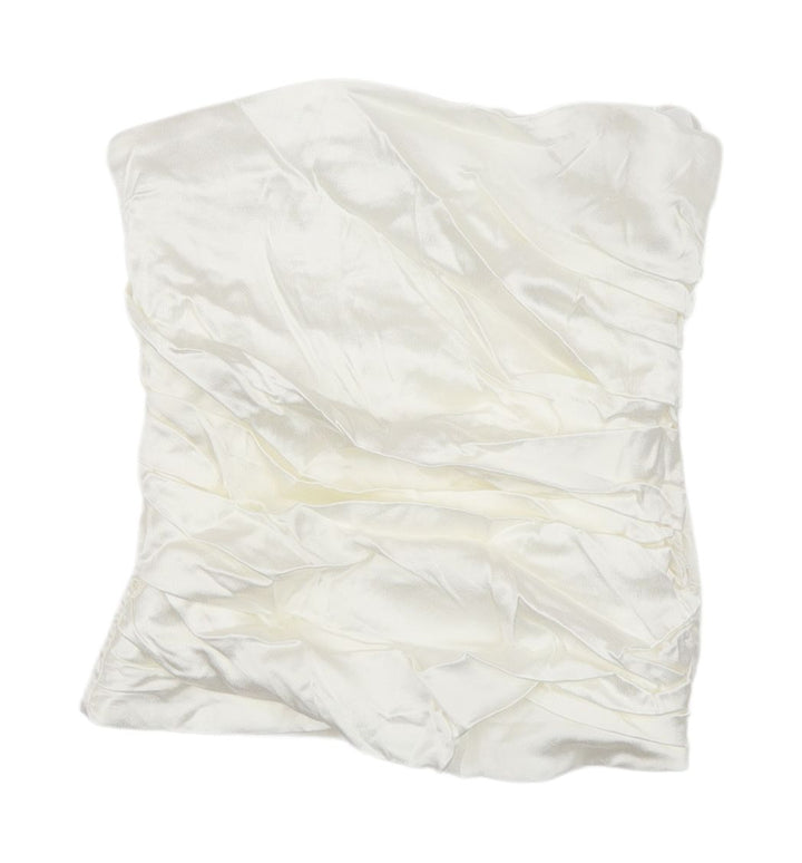 Zara Women's Ivory Sleeveless Tube Top XS