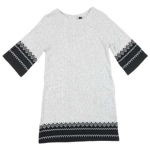 Izabel London Grey Shift Dress, Women, Size 12, Casual