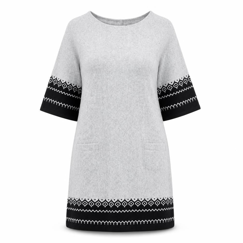 Izabel London Grey Shift Dress, Women, Size 12, Casual