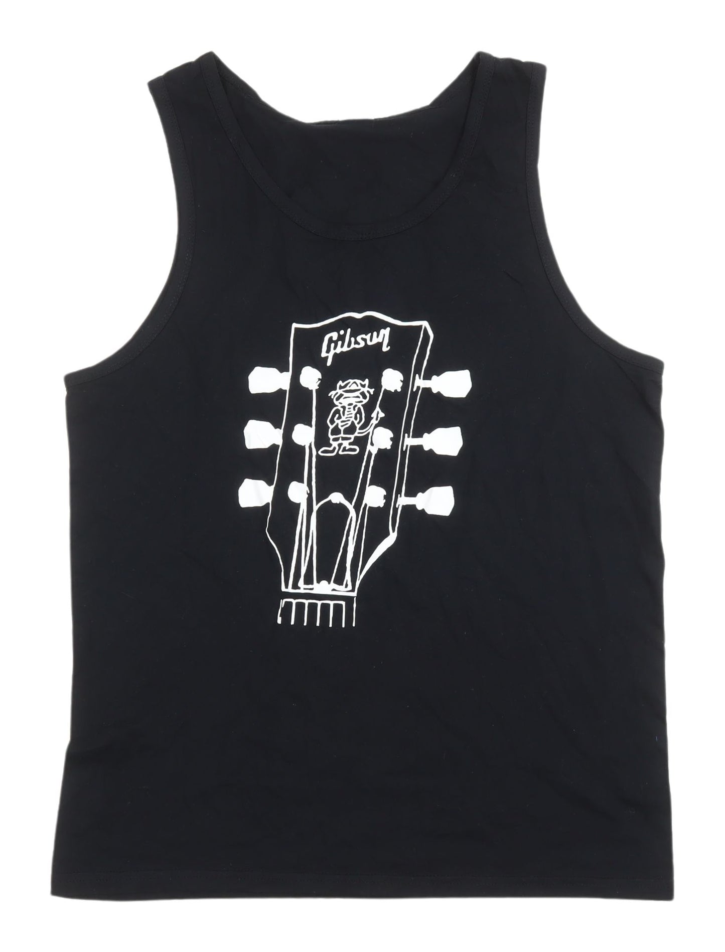 Gildan Men's Black Sleeveless Music Graphic Tank M