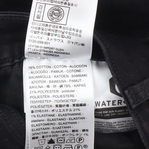 Levi's Women's Black Skinny Jeans Size 30 High Rise