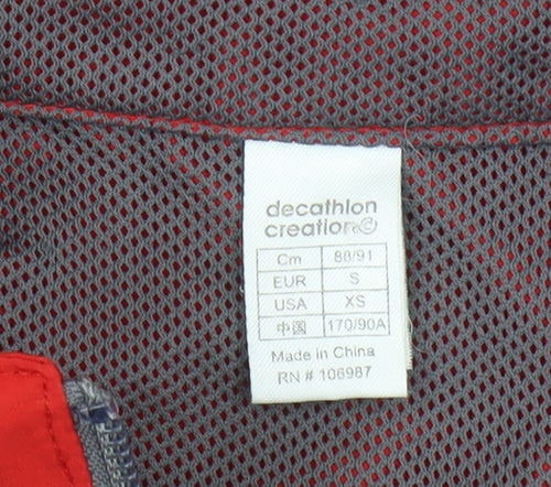 Decathlon Unisex Red Windbreaker Jacket - Size S