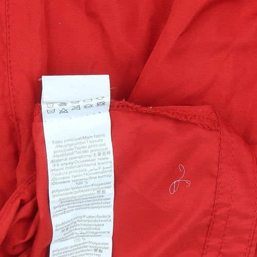 Decathlon Unisex Red Windbreaker Jacket - Size S