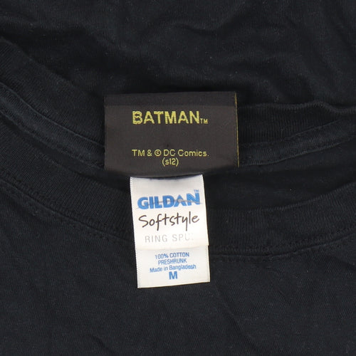 Gildan Batman Black Men's T-Shirt M Short Sleeve
