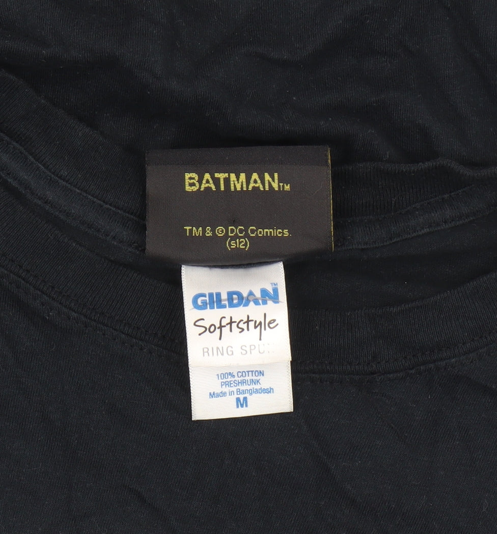 Gildan Batman Black Men's T-Shirt M Short Sleeve