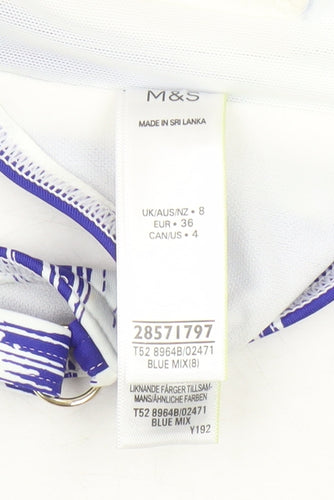 Marks and Spencer Blue Bikini Top Size 8 Women