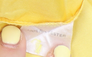 Principles Women's Yellow Button-Up Shirt Size 12